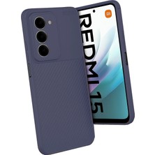 Newface Xiaomi Redmi 15 4g Auto Focus Karbon Kapak - Lacivert