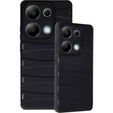 Newface Xiaomi Redmi Note 13 Pro 4g Kılıf Bibercas Silikon Kapak - Siyah