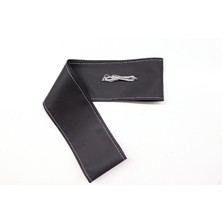 NW NessiWorld Tüm Araçlara Uyumlu Deri Direksiyon Kılıfı, Dikmeli Gri Dikişli