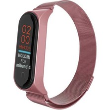 Newface Xiaomi Mi Band 4 Metal Mıknatıslı Kordon - Rose