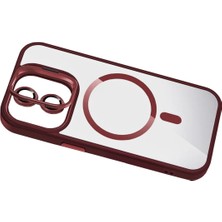 Joko Apple Iphone 11 Remim Lensli Magsafe Standlı Kapak - Bordo