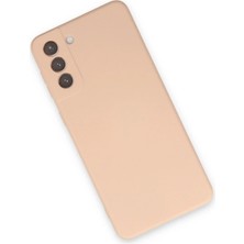 Newface Samsung Galaxy S21 Plus Kılıf Nano Içi Kadife Silikon - Pudra