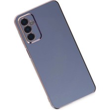 Newface Samsung Galaxy M23 Kılıf Volet Silikon - Mavi