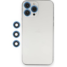 Newface Iphone 12 Pro Shine Kamera Lens - Mavi