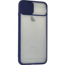 Newface Iphone 6 Plus Kılıf Palm Buzlu Kamera Sürgülü Silikon - Lacivert