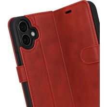 Newface Apple Iphone 17 Trend S Plus Kapaklı Kılıf - Kırmızı