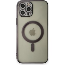 Newface Iphone 12 Pro Kılıf Magneticsafe Lazer Silikon - Siyah