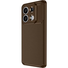 Newface Xiaomi Redmi Note 13 Pro 4g Kılıf Auto Focus Karbon Kapak - Kahverengi