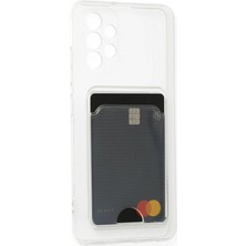 Newface Samsung Galaxy A53 5g Kılıf Kart Şeffaf Silikon - Şeffaf