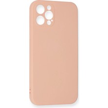 Newface Iphone 12 Pro Max Kılıf Nano Içi Kadife Silikon - Pudra