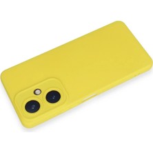 Newface Vivo Y27 Kılıf Nano Içi Kadife Silikon - Sarı