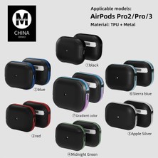 Movenchy Airpods 3 (3.nesil) Mo-A8 Armor Kılıf - Gümüş