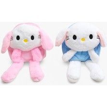 NW NessiWorld Işıklı Peluş Oynar Kulaklı My Melody ve Cinnamoroll Sırt Çantası
