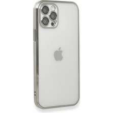 Newface Iphone 12 Pro Kılıf Razer Lensli Silikon - Gümüş