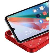 Newface Samsung Galaxy A06 Kılıf Auto Focus Karbon Kapak - Kırmızı