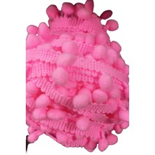 NW NessiWorld Sıralı Ponpon 1 Metre Pembe