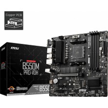Verto Msı B550M Pro-Vdh Ddr4 4400MHZ 1xvga 1xhdmı 1xdp 2xm.2 USB 3.2 Matx Am4 (Amd 5000 ve 3000 Serisi Işlemci Uyumlu)