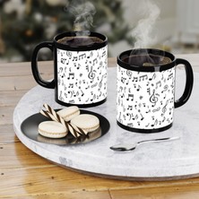 Masiem Müzik Nota Baskılı Kupa