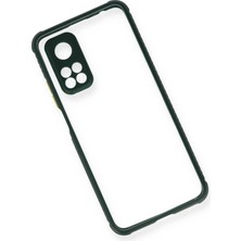 Newface Xiaomi Mi 10T Pro Kılıf Miami Şeffaf Silikon - Koyu Yeşil