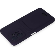 Newface Xiaomi Redmi Note 12 4g Kılıf Kelvin Kartvizitli Silikon - Derin Mor