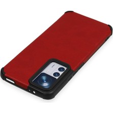 Newface Xiaomi Mi 12T Kılıf Loop Deri Silikon - Kırmızı