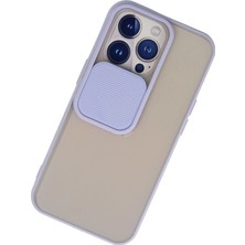 Newface Iphone 13 Pro Kılıf Palm Buzlu Kamera Sürgülü Silikon - Lila