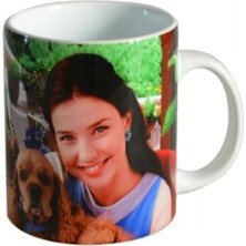 Tp Kişiye Özel 3 Fotoğraflı Tek Beyaz Kupa