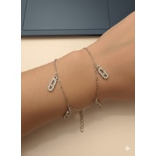 Messıka Desenli Zarif Çelik Kolye