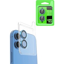 Newface Iphone 16 Raze Metal Kamera Lens - Lacivert
