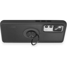 Newface Xiaomi Mi 12T Pro Kılıf Montreal Yüzüklü Silikon Kapak - Siyah