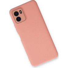 Newface Vivo Y15S Kılıf Lansman Glass Kapak - Pembe
