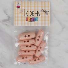 NW NessiWorld Loren Crafts Açık Pembe 8 Li Çoban Düğmesi - 80