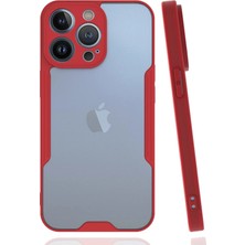 Newface Iphone 14 Pro Kılıf Platin Silikon - Kırmızı