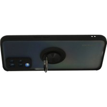 Newface Oppo A54 4g Kılıf Montreal Yüzüklü Silikon Kapak - Siyah