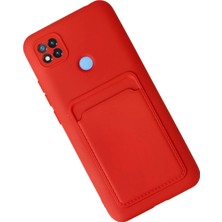 Newface Xiaomi Redmi 9c Kılıf Kelvin Kartvizitli Silikon - Kırmızı
