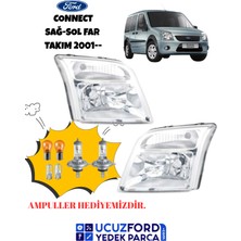 İTHAL Ford Connect Ön Far Sağ-Sol Takım 2001--(AMPUL Hediyeli)