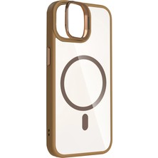 Joko Apple Iphone 11 Remim Lensli Magsafe Standlı Kapak - Kahverengi