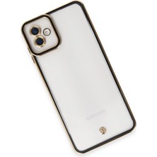 Newface Samsung Galaxy A04 Kılıf Liva Lens Silikon - Siyah
