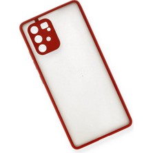 Newface Samsung Galaxy A91 / S10 Lite Kılıf Montreal Silikon Kapak - Kırmızı
