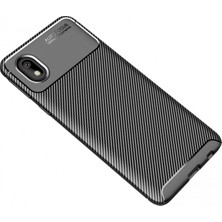 Newface Samsung Galaxy A01 Core Kılıf Auto Focus Karbon Kapak - Siyah
