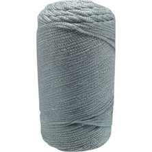 NW NessiWorld Makrome Ipi 3 mm Polyester Gri Simli
