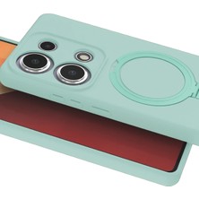 Newface Xiaomi Redmi Note 13 Pro 4g Regal Magsafe Standlı Kapak - Su Yeşili
