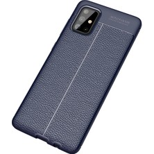 Newface Samsung Galaxy A71 Kılıf Auto Focus Kapak - Lacivert