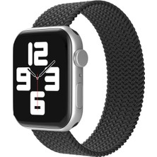 Newface Apple Watch 38MM Ayarlı Solo Silikon Kordon - Siyah