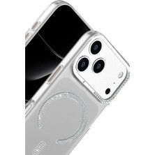 Joko Apple Iphone 17 Pro Tash Diamond Magsafe Kapak - Beyaz