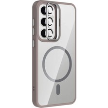 Joko Samsung Galaxy S24 Fe Remim Lensli Magsafe Standlı Kapak - Titan Gri