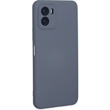 Newface Vivo Y15S Kılıf Nano Içi Kadife Silikon - Gri