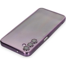 Newface Samsung Galaxy A14 4g Kılıf Razer Lensli Silikon - Mor