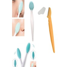 Normadia Cilt ve Yüz Temizleme Fırçası, Dudak Peeling ve Kaş Usturası Seti