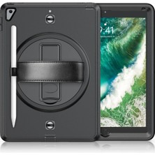 Newface Ipad 5 Air 9.7 Kılıf Strap-C Otterbox Tablet Kapak - Siyah